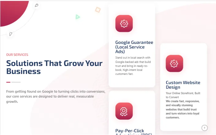 Impact ROI marketing analytics website project